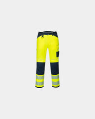 Pantalone alta visibilità 300g da personalizzare - Giallo-Blu Navy