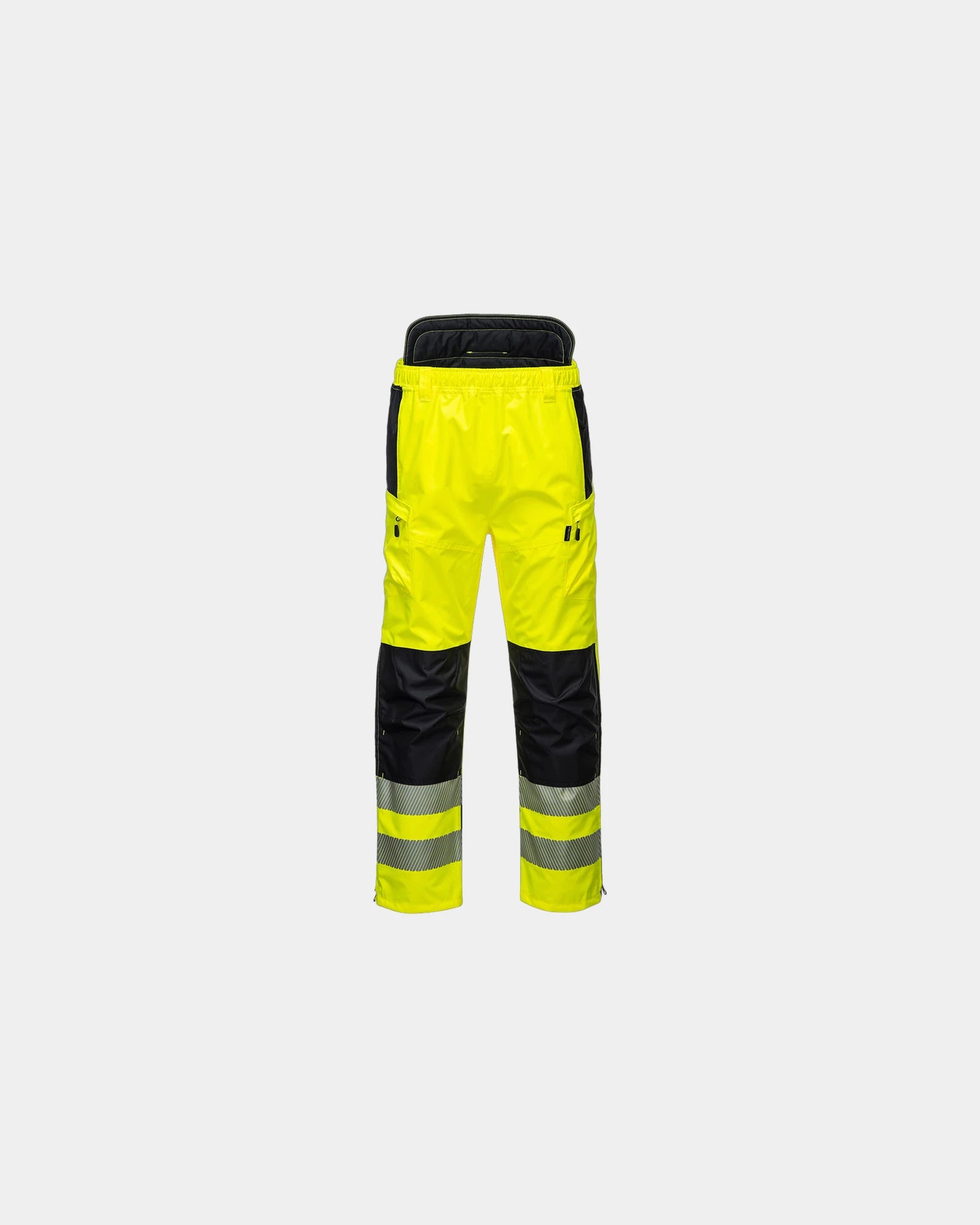 Pantalone alta visibilità impermeabile da personalizzare - Giallo-Nero