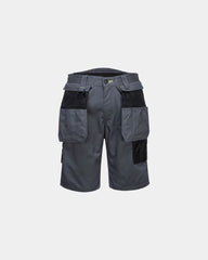 Bermuda da lavoro PW3 poliestere-cotone da personalizzare - Grigio