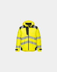 Giacca impermeabile alta visibilità PW3 da personalizzare - Giallo-Nero