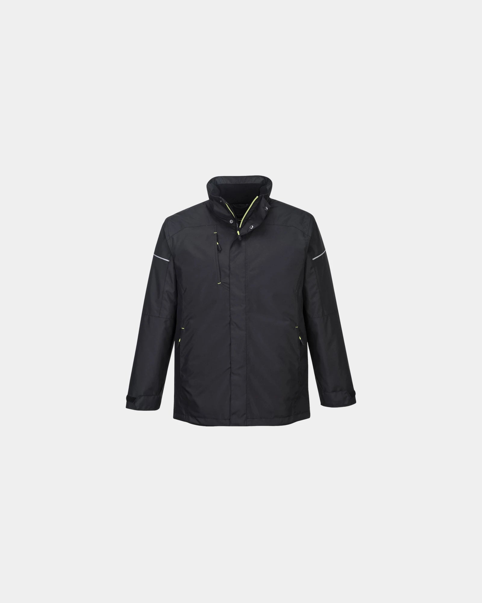 Parka invernale impermeabile 300D da personalizzare - Nero-Blu Cielo