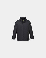 Parka invernale impermeabile 300D da personalizzare - Nero-Blu Cielo