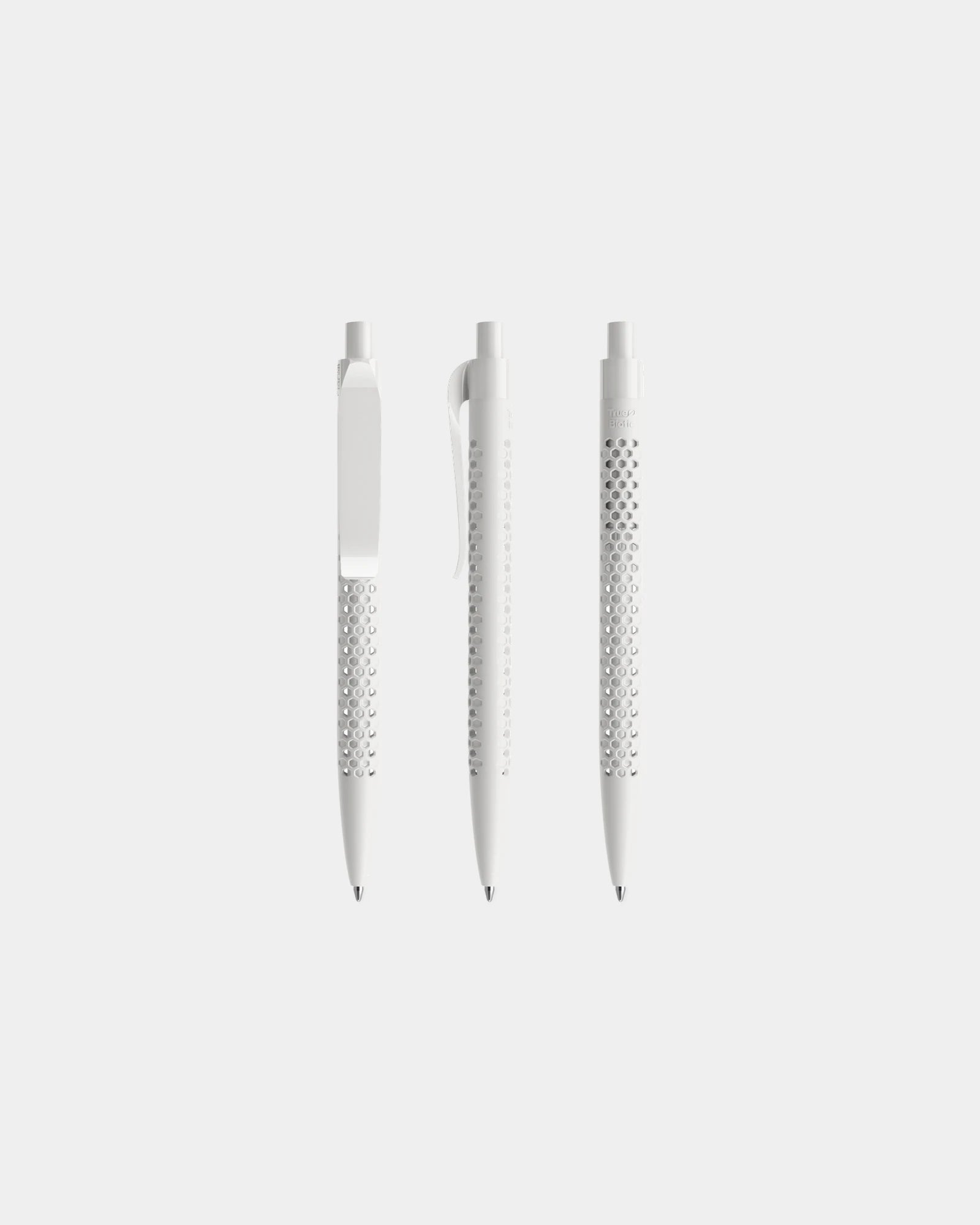 Penna biodegradabile PHA Prodir QS40 da personalizzare - Bianco Neve