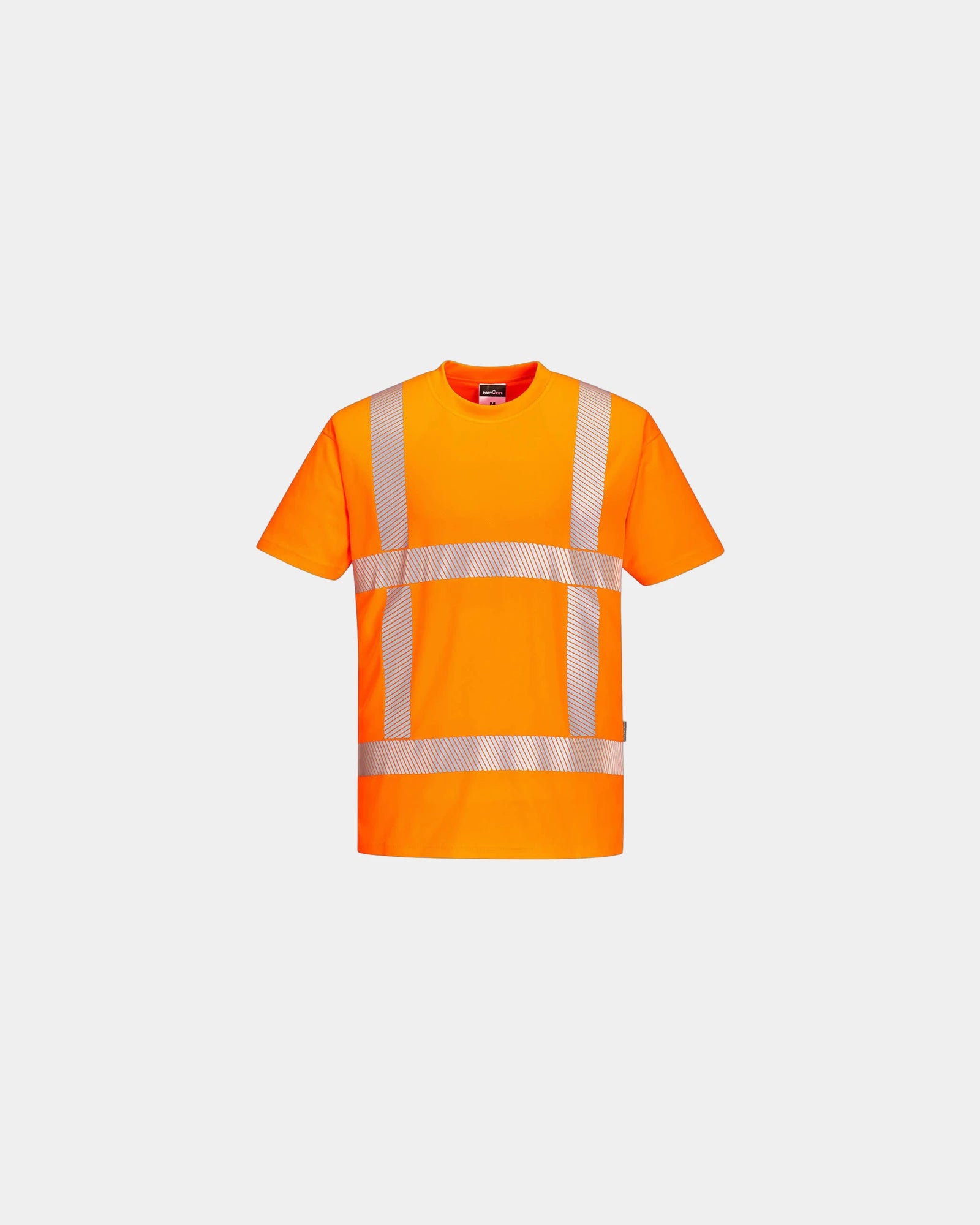 T-shirt alta visibilità RWS banda segmentata da personalizzare - Arancione