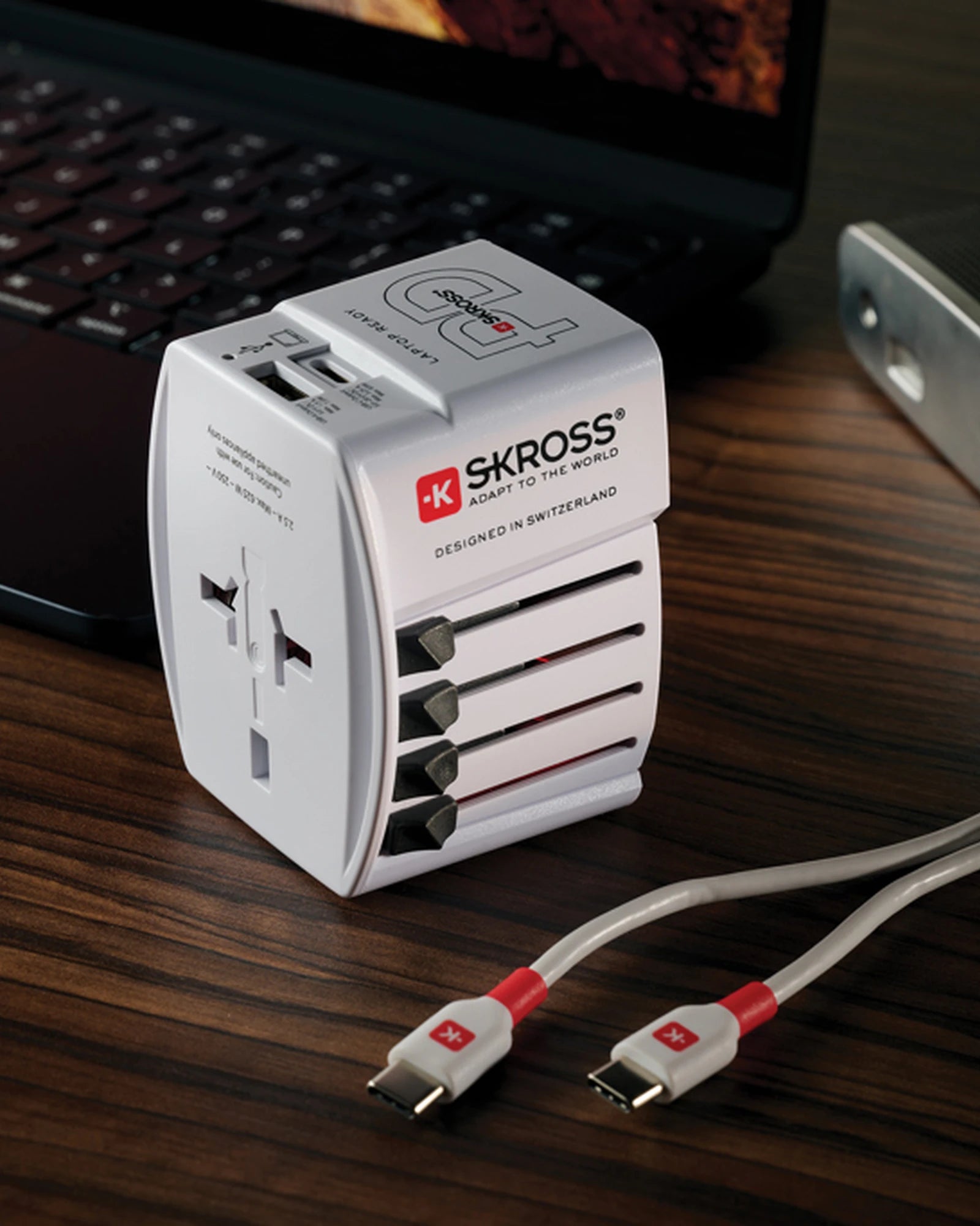Adattatore da viaggio MUV 65W PD USB da personalizzare - 10