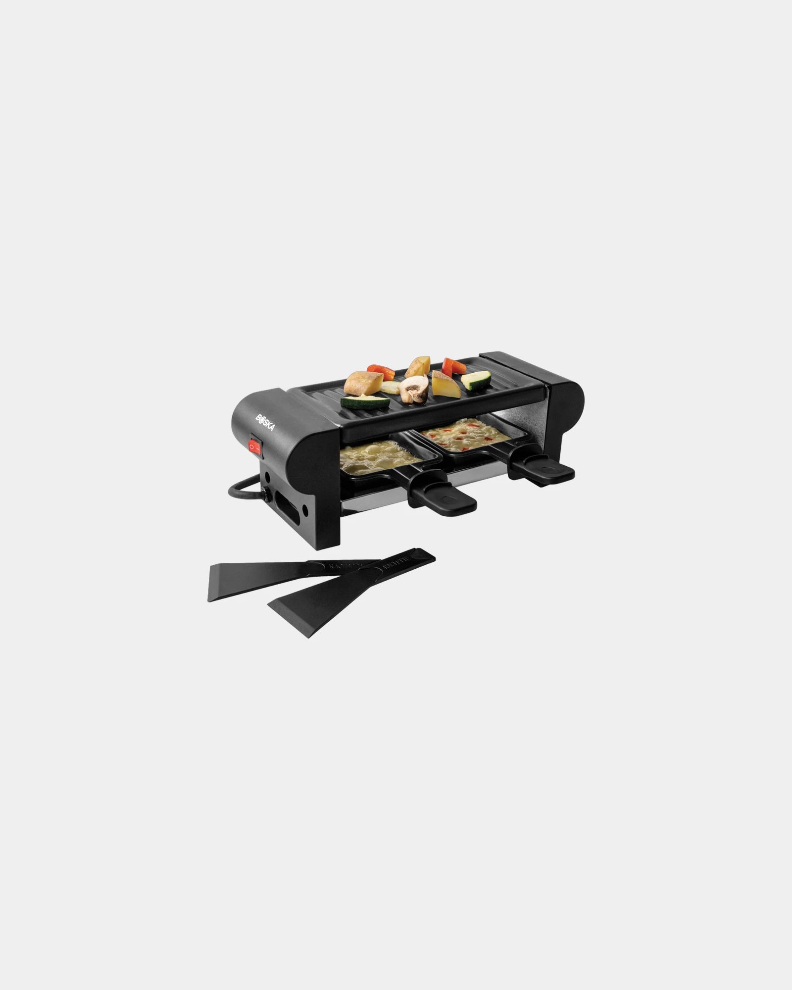 Mini apparecchio per fondere formaggio 220V da personalizzare - Nero