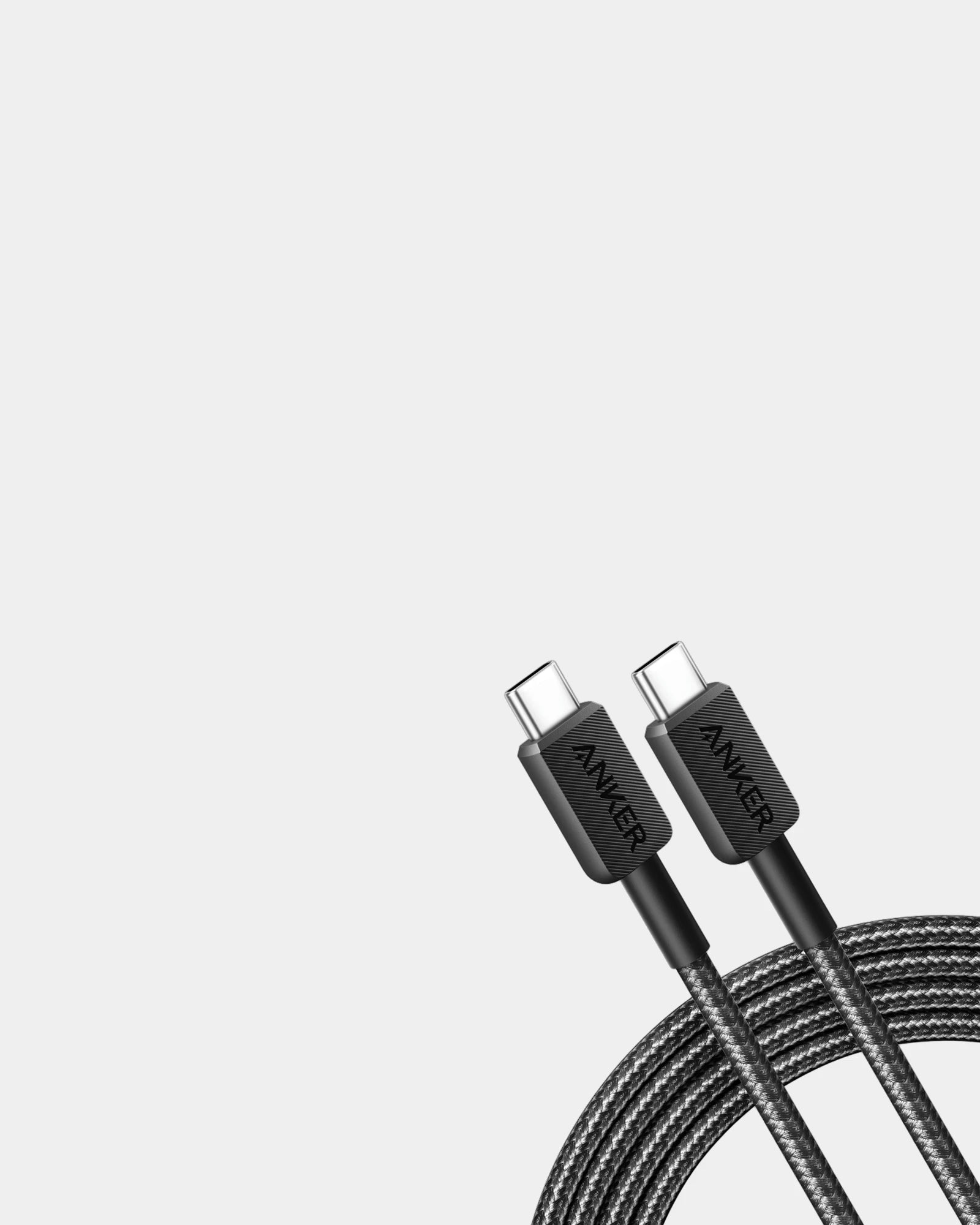 Cavo di ricarica Anker 60W USB-C 1,8m da personalizzare - Grigio
