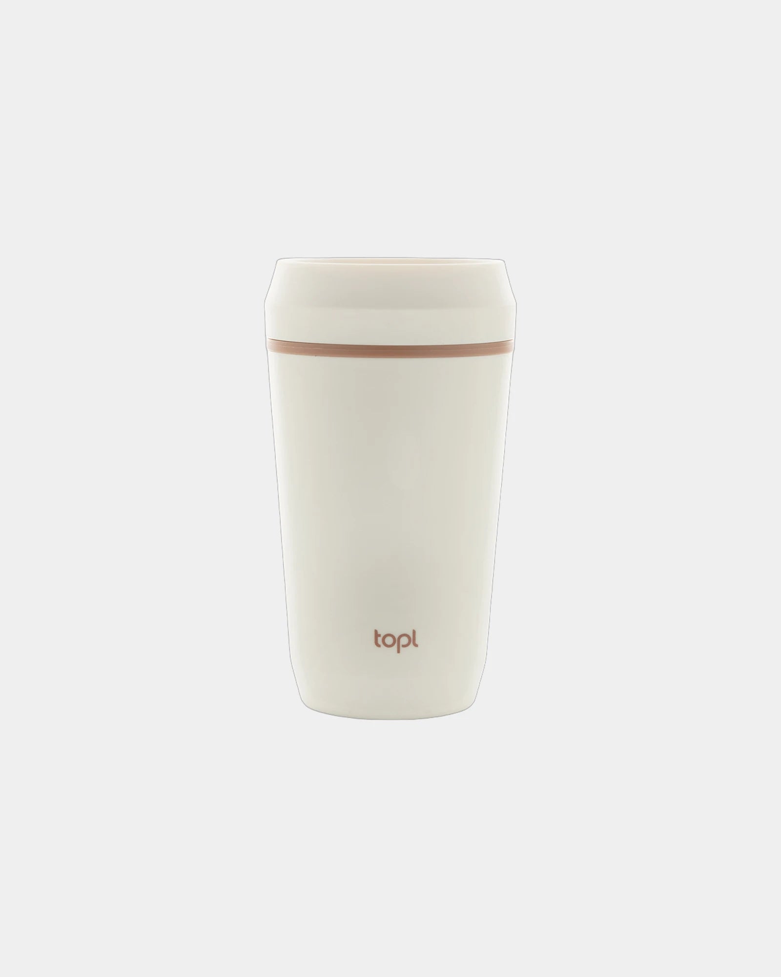Mug riciclato 354ml coperchio 360° da personalizzare - Bianco