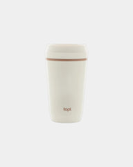 Mug riciclato 354ml coperchio 360° da personalizzare - Bianco