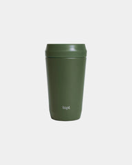 Mug acciaio riciclato 354ml coperchio 360 da personalizzare - Verde