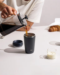 Mug acciaio riciclato 354ml coperchio 360 da personalizzare - 3