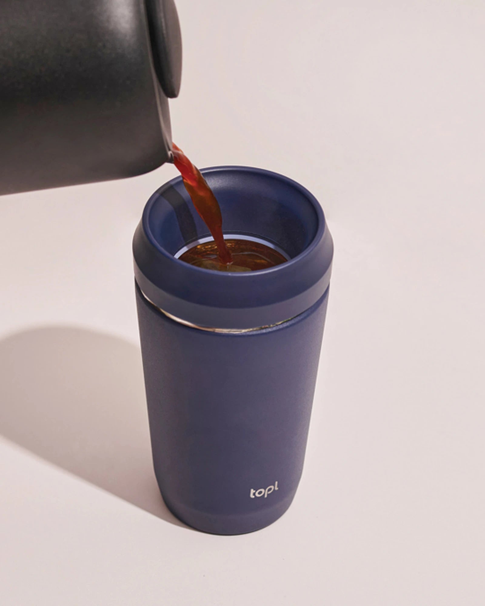 Mug acciaio riciclato 354ml coperchio 360 da personalizzare - 12