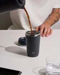 Mug acciaio riciclato 354ml coperchio 360 da personalizzare - 4