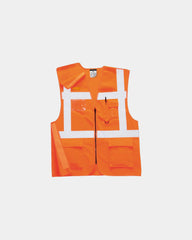 Gilet executive alta visibilità RIS da personalizzare - Arancione