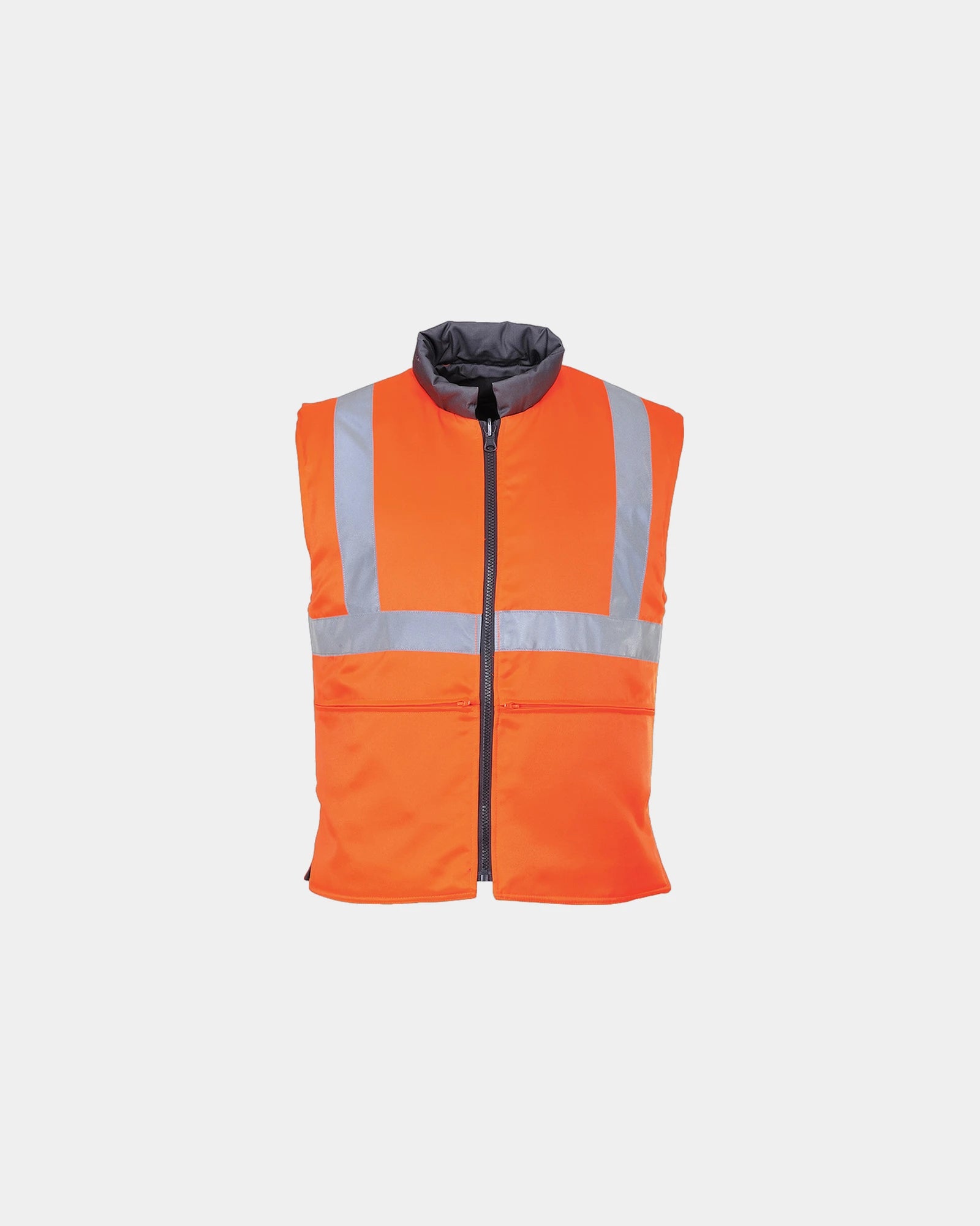 Gilet reversibile idrorepellente da personalizzare - Arancione