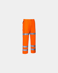 Pantalone da lavoro multitasche alta visibilità da personalizzare - Arancione