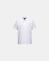 Camicia manica corta poliestere e cotone da personalizzare - Bianco
