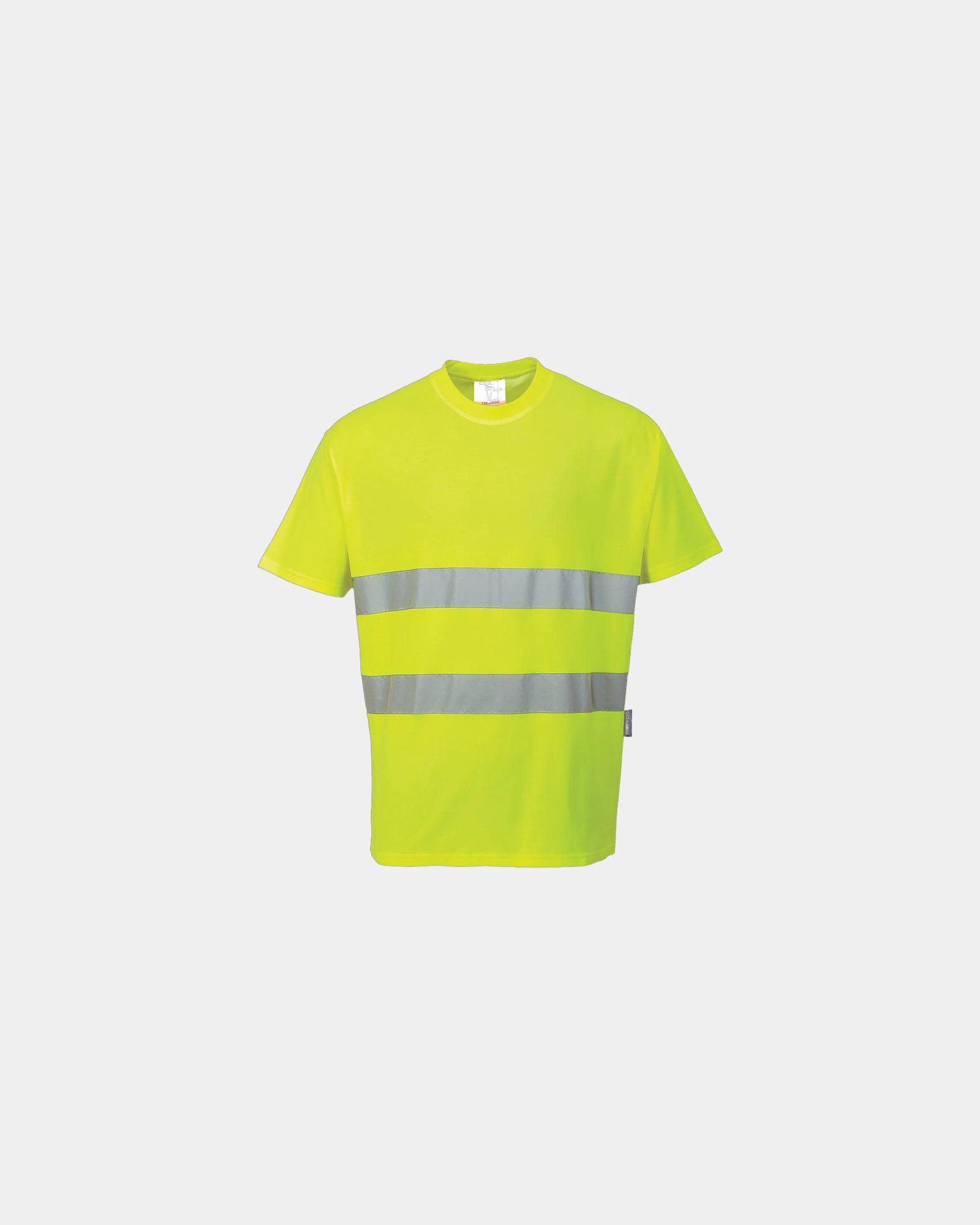 T-shirt alta visibilità bande riflettenti da personalizzare - Giallo