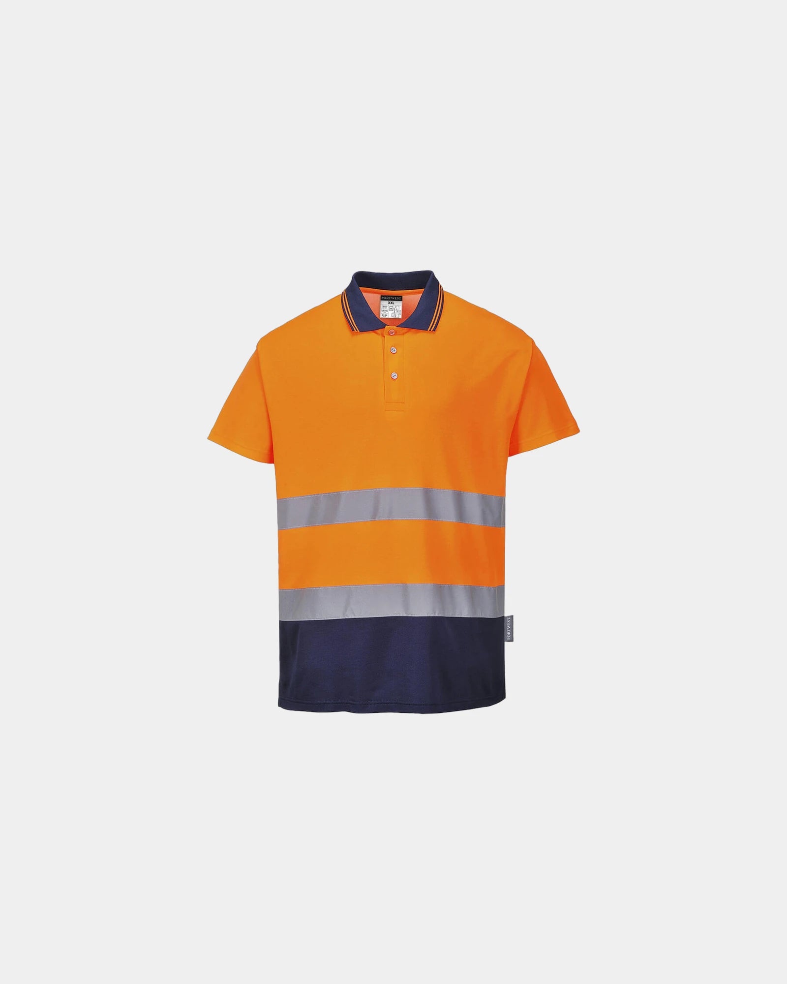 Polo bicolore cotone poliestere 175g da personalizzare - Arancione