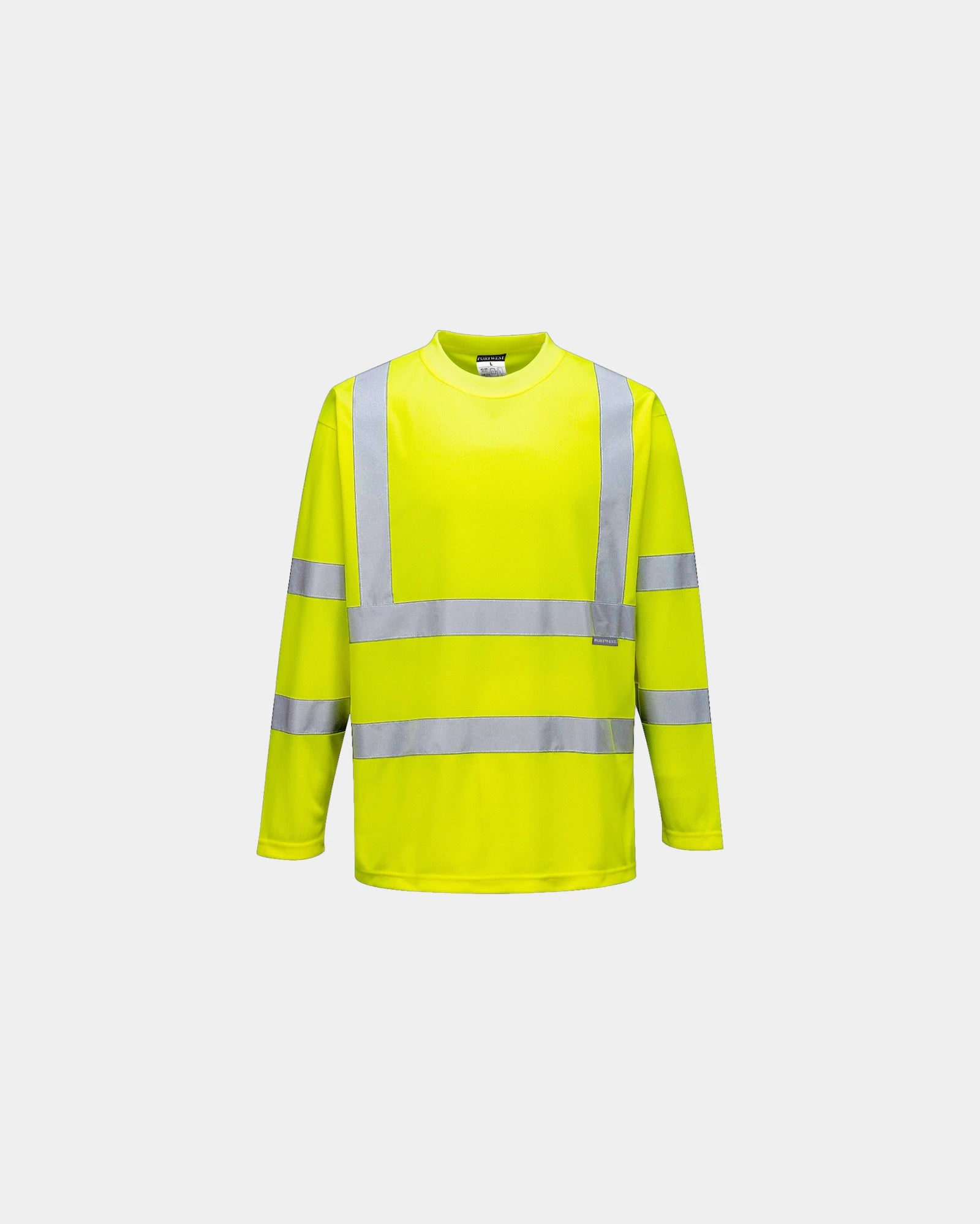 T-shirt alta visibilità maniche lunghe da personalizzare - Giallo