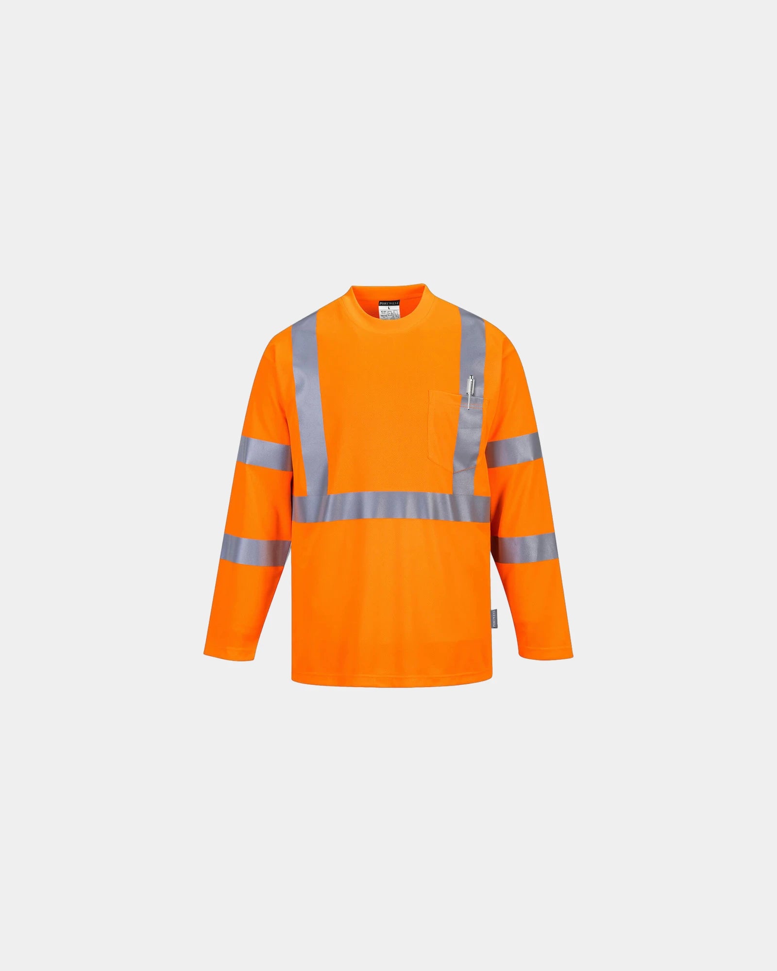 T-shirt alta visibilità maniche lunghe da personalizzare - Arancione