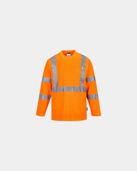 T-shirt alta visibilità maniche lunghe da personalizzare - Arancione