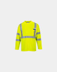 T-shirt alta visibilità maniche lunghe da personalizzare - Giallo