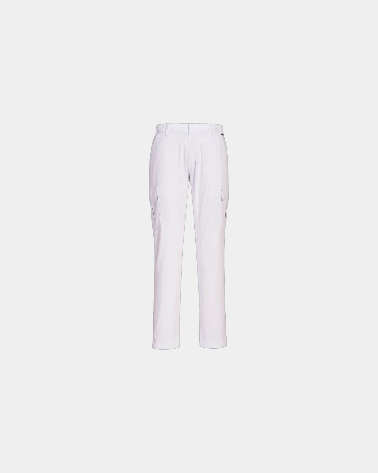 Pantalone cargo elasticizzato da personalizzare - Bianco