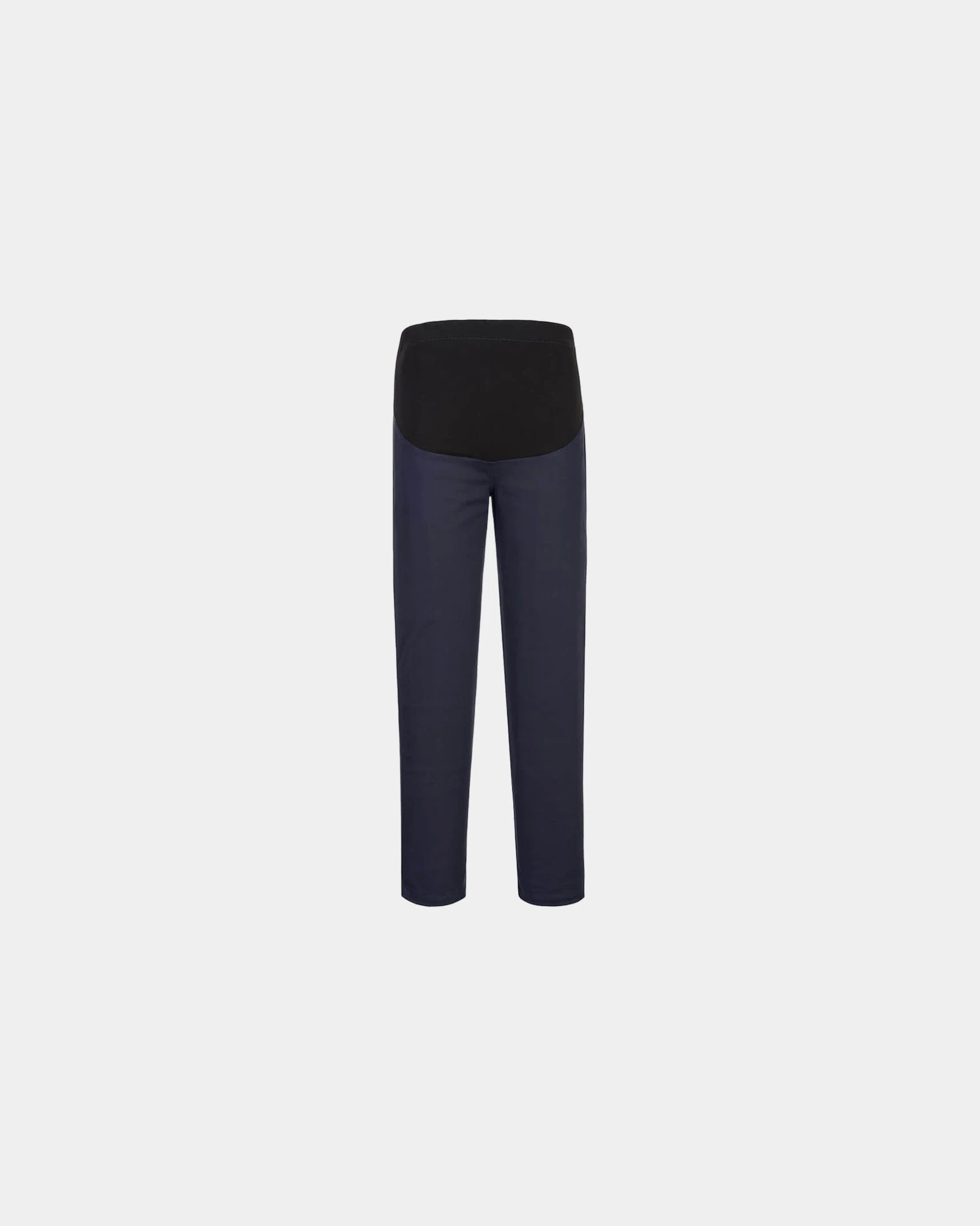 Pantalone elasticizzato premaman cotone da personalizzare - Nero-Blu Cielo