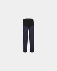 Pantalone elasticizzato premaman cotone da personalizzare - Nero-Blu Cielo