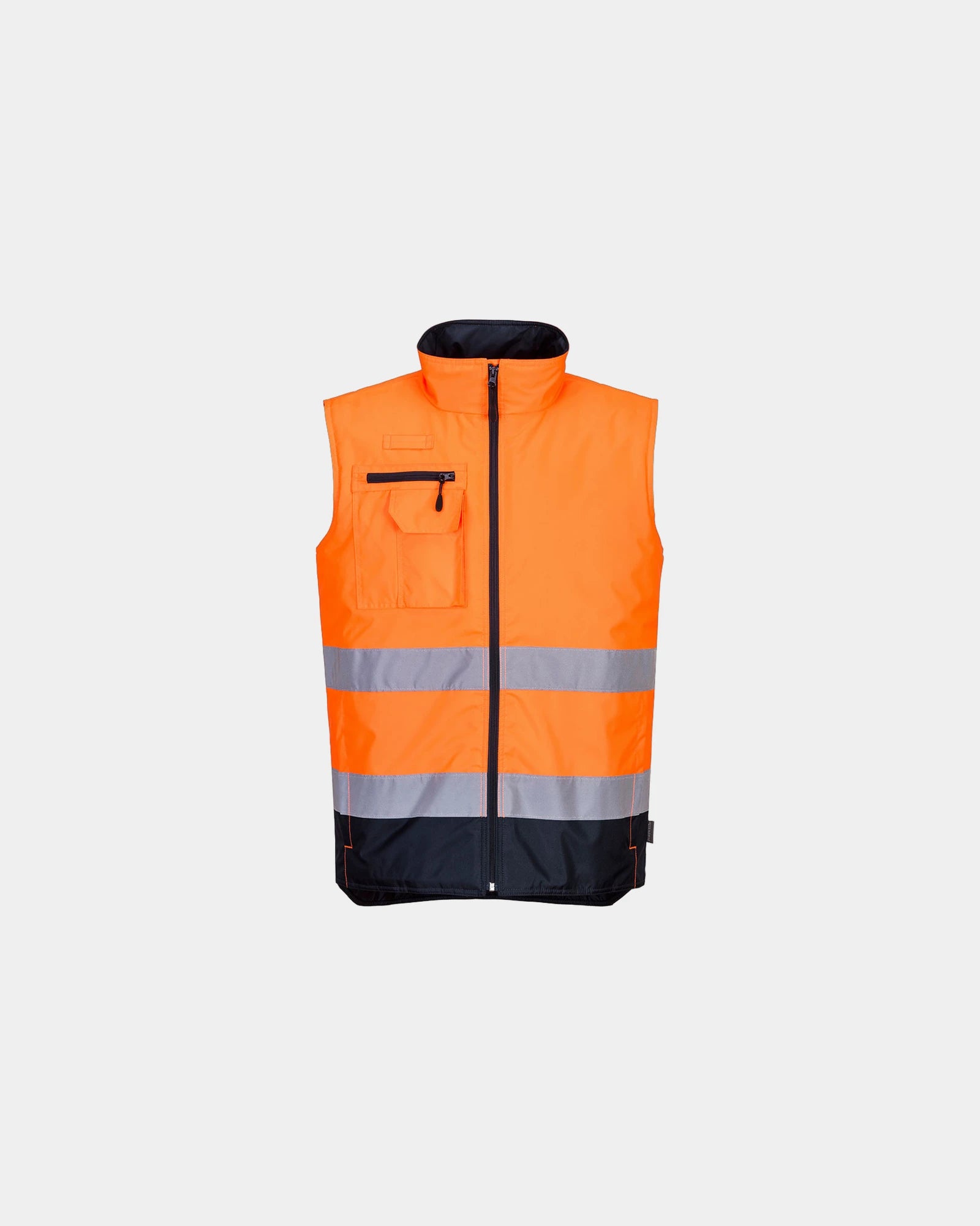 Gilet bodywarmer alta visibilità da personalizzare - Arancione