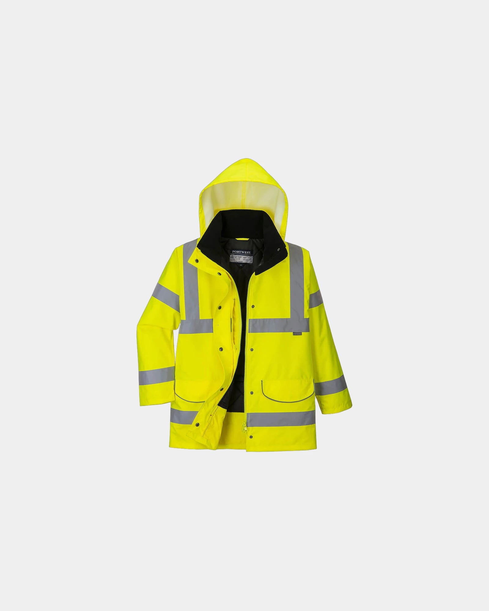 Parka donna alta visibilità impermeabile da personalizzare - Giallo