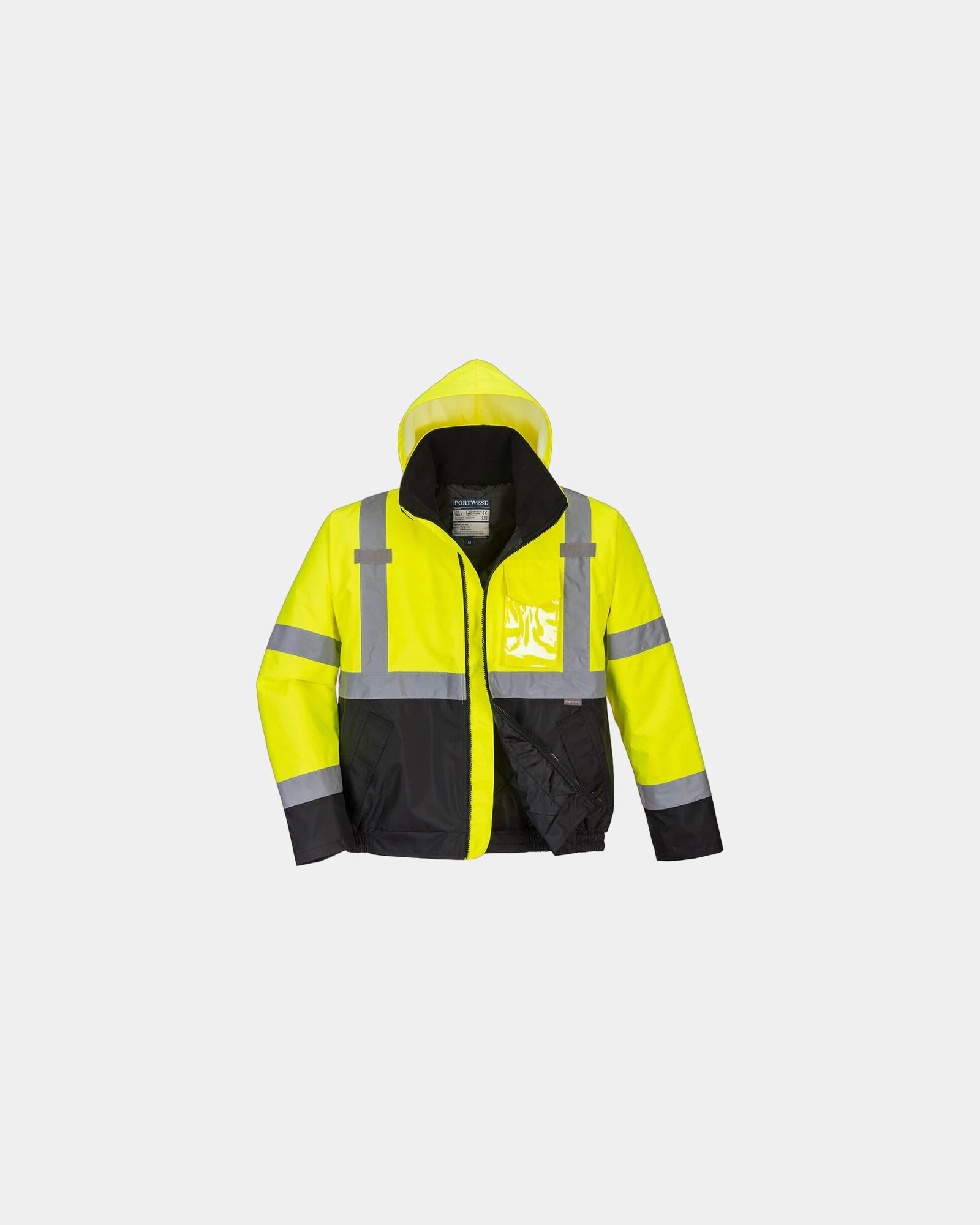 Bomber alta visibilità bicolore da personalizzare - Giallo-Nero