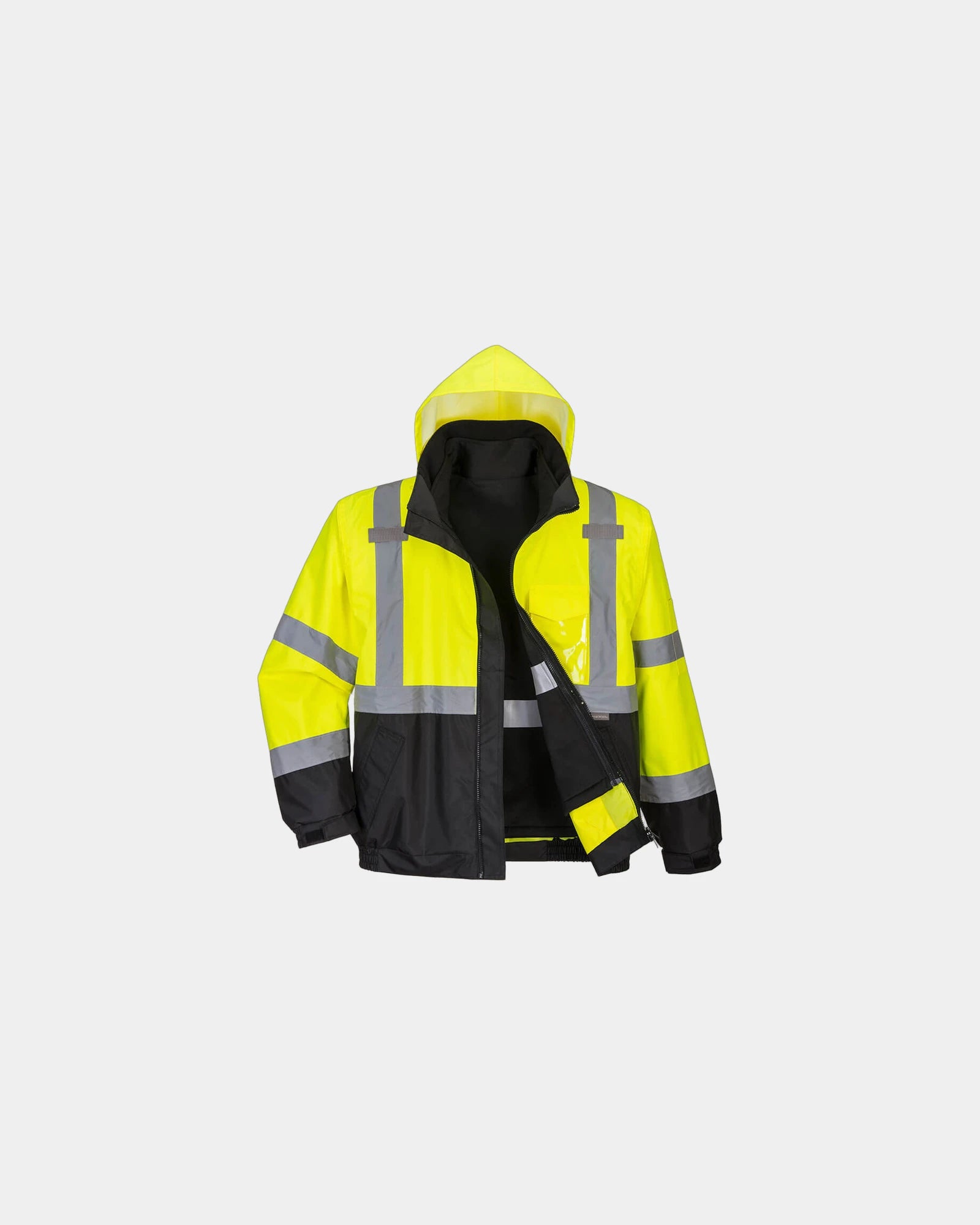 Giubbotto alta visibilità 3 in 1 da personalizzare - Giallo-Nero