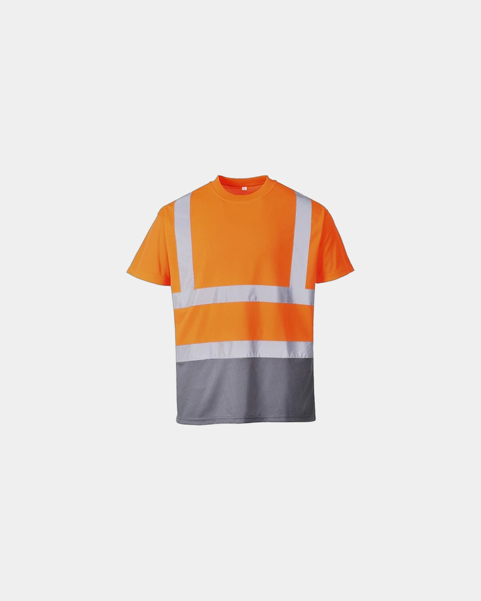 T-shirt bicolore alta visibilità da personalizzare - Arancione