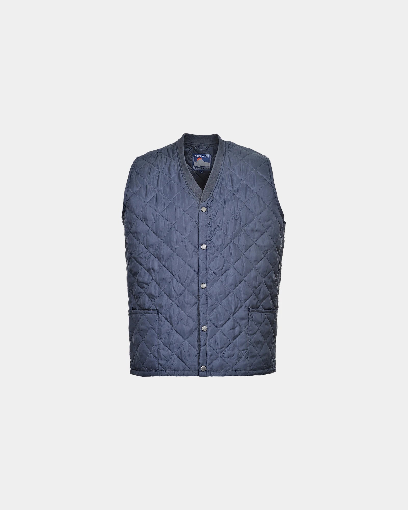 Gilet smanicato poliestere Kinross da personalizzare - Blu Navy