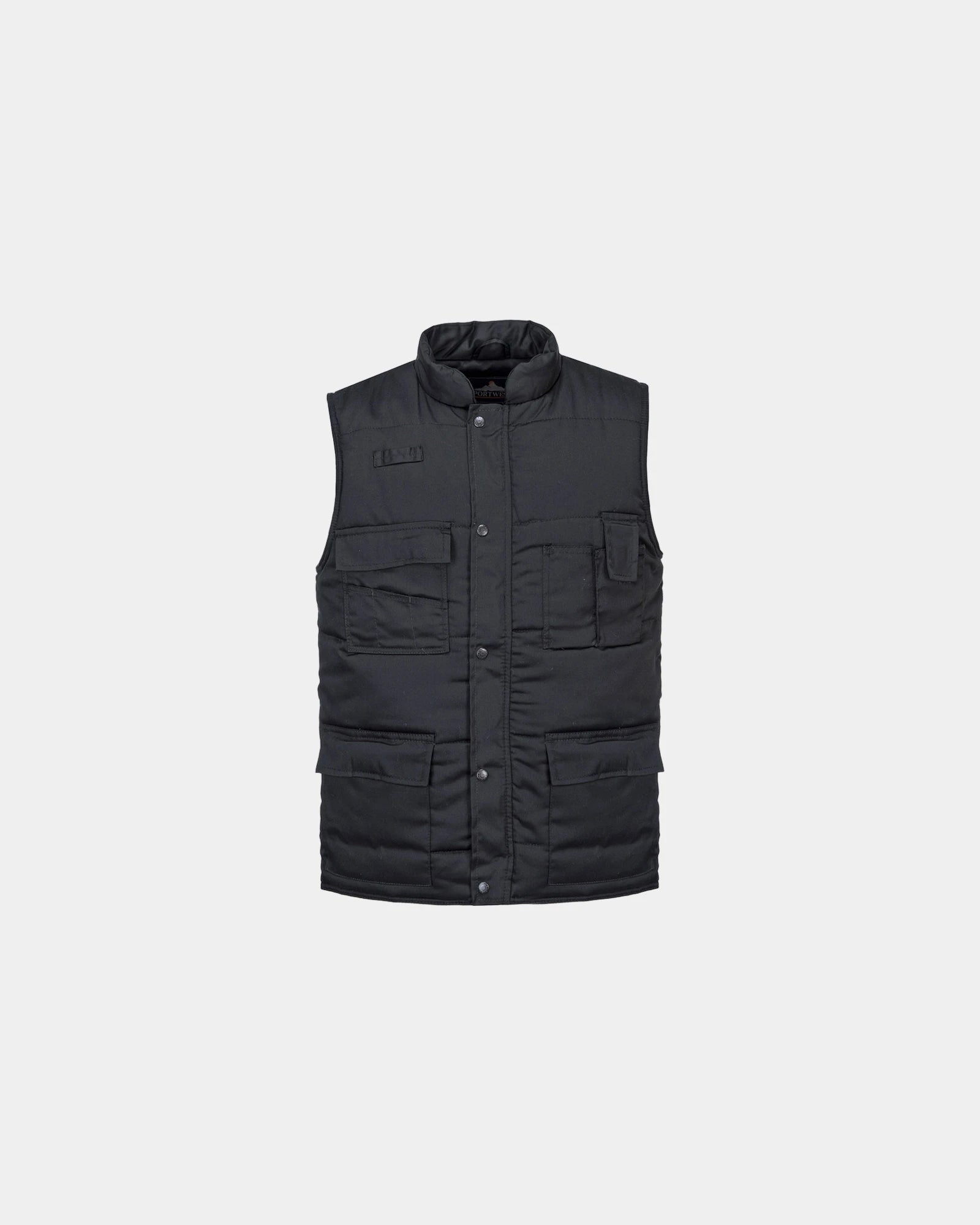 Gilet Shetland poliestere 200 g/m² da personalizzare - Nero-Blu Cielo