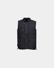 Gilet smanicato poliestere Classic da personalizzare - Nero-Blu Cielo