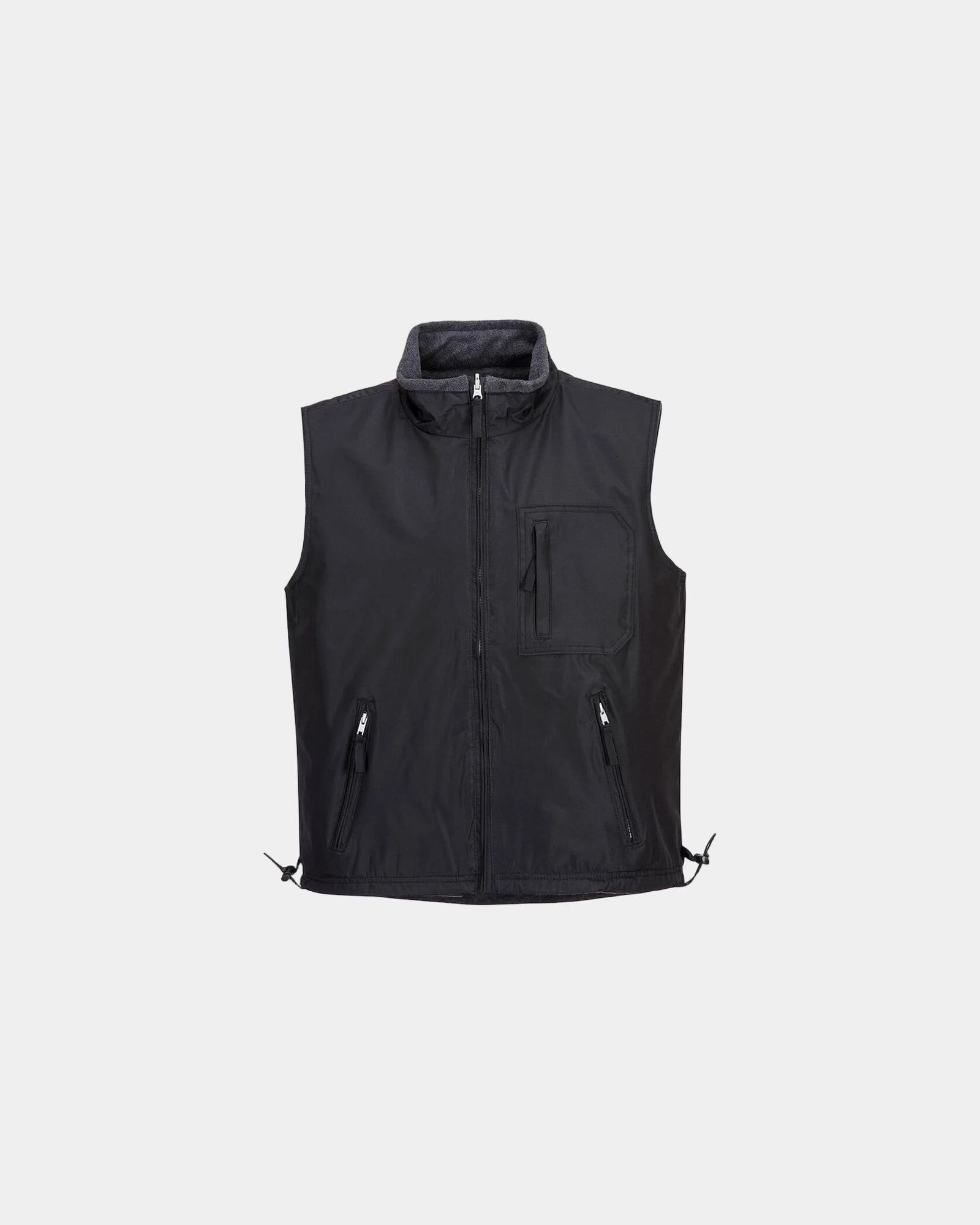Gilet reversibile poliestere antistrappo 230g da personalizzare - Nero-Blu Cielo