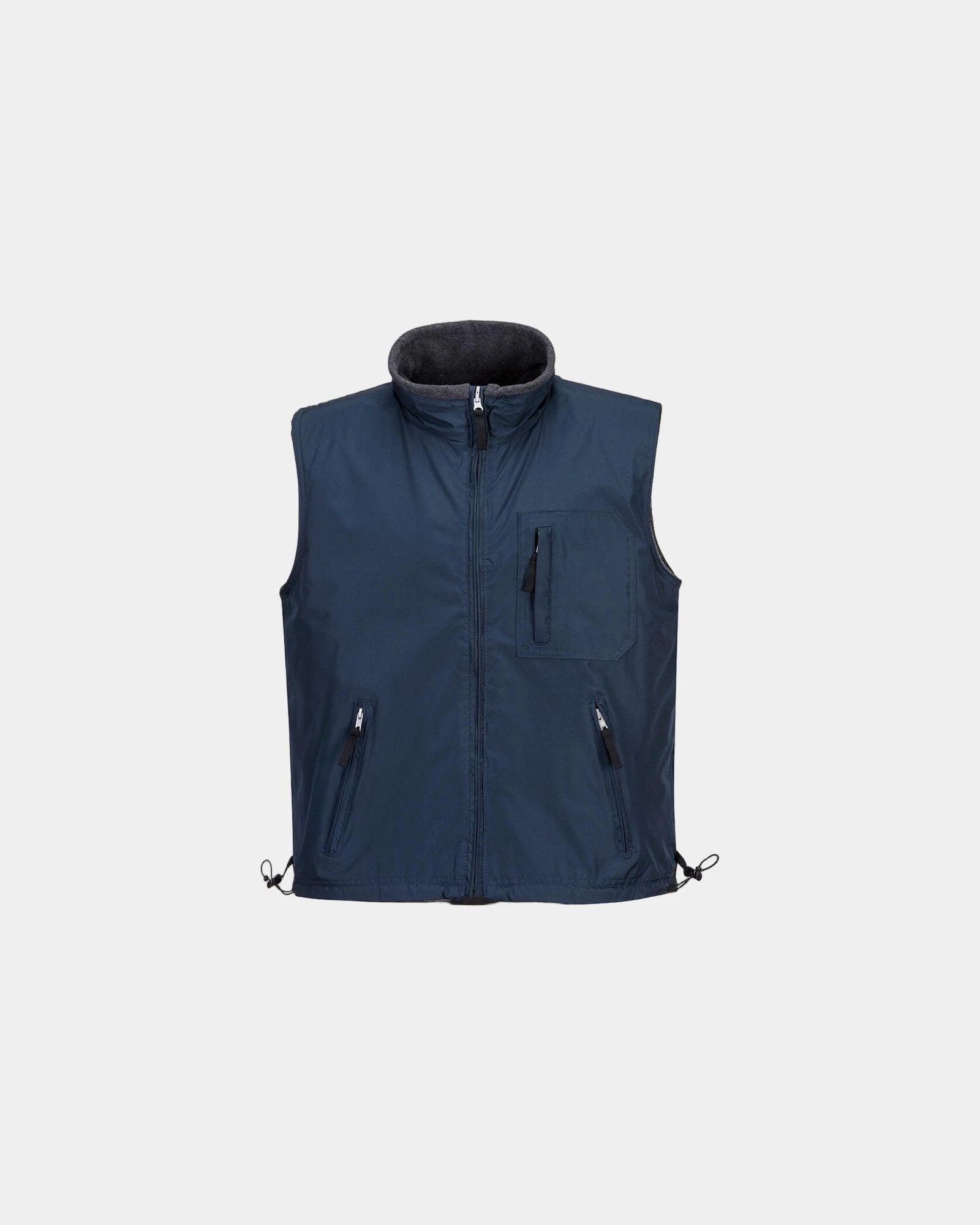 Gilet reversibile poliestere antistrappo 230g da personalizzare - Blu Navy