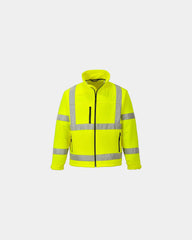 Giacca softshell alta visibilità S424 da personalizzare - Giallo