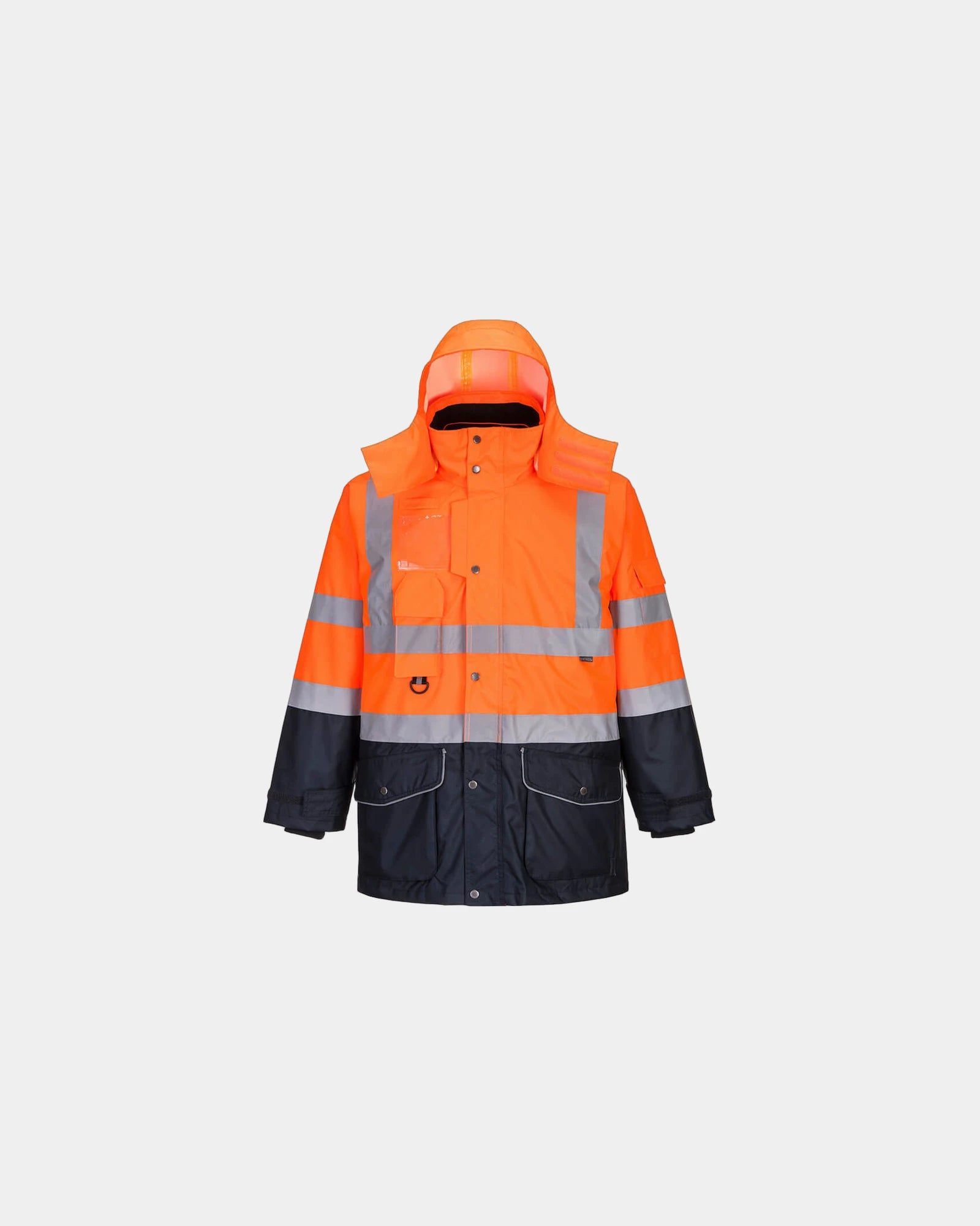 Parka alta visibilità impermeabile 7 in 1 da personalizzare - Arancione