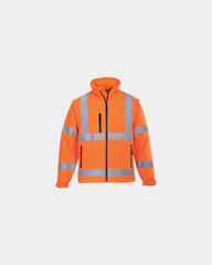 Giacca softshell alta visibilità staccabile da personalizzare - Arancione
