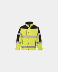 Softshell HV bicolore impermeabile da personalizzare - Giallo
