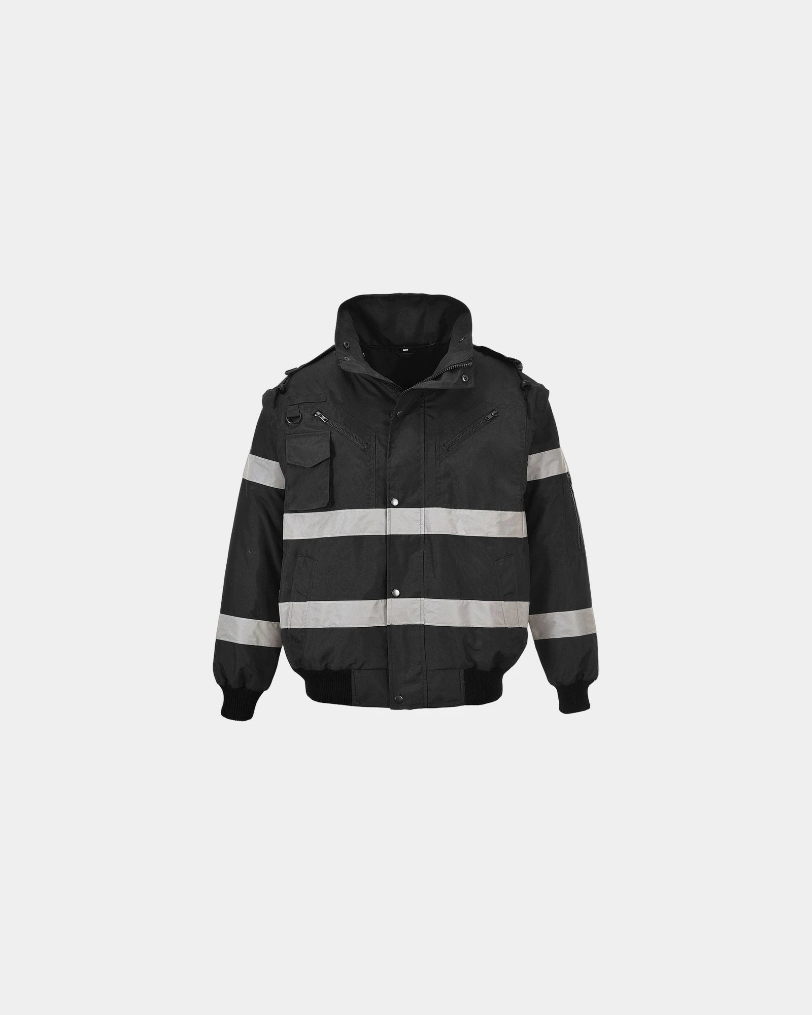 Bomber 3 in 1 impermeabile con pelliccia da personalizzare - Nero-Blu Cielo