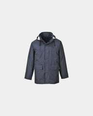 Giacca impermeabile con cappuccio da personalizzare - Blu Navy
