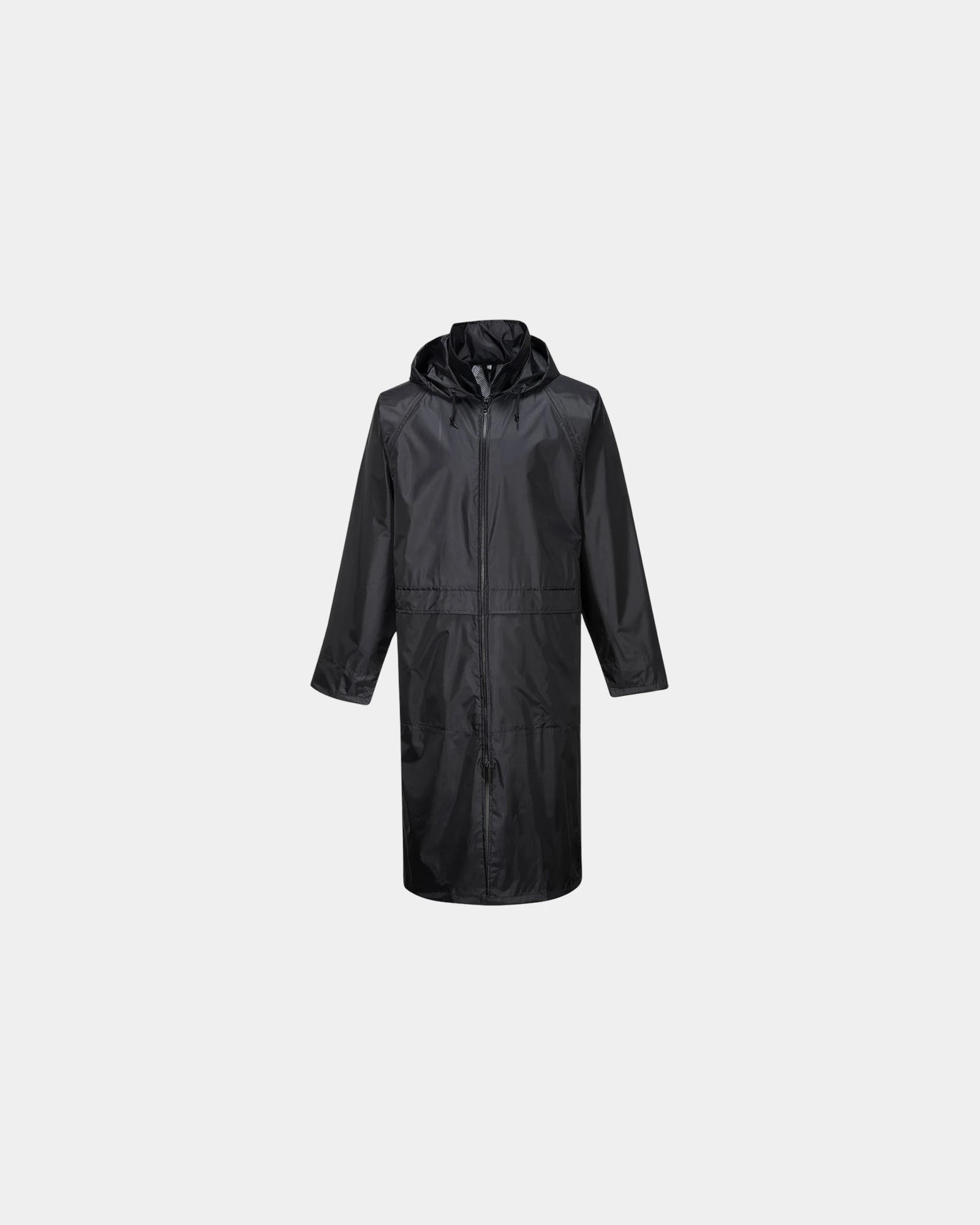 Impermeabile lungo poliestere PVC 210g da personalizzare - Nero-Blu Cielo