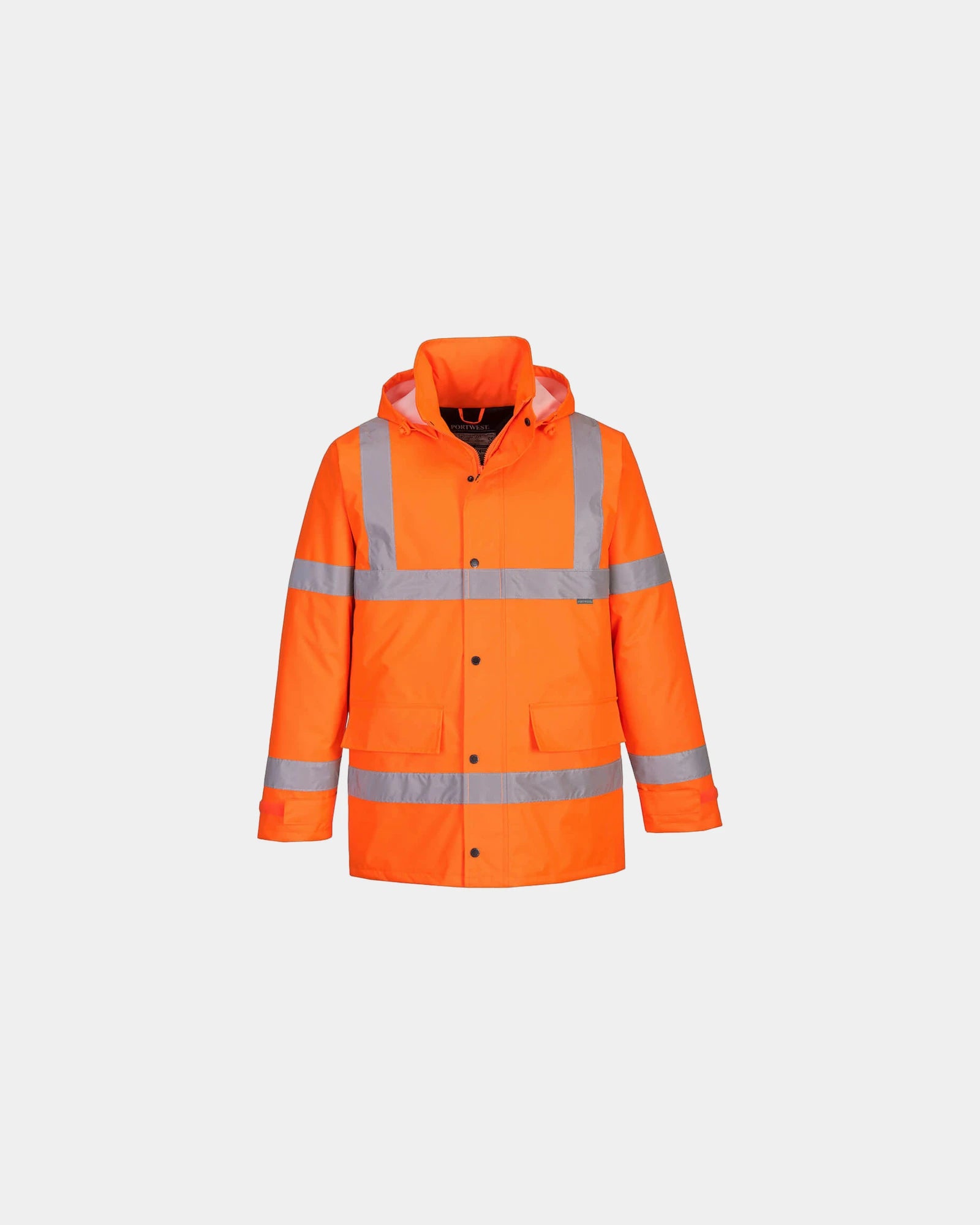 Parka impermeabile alta visibilità da personalizzare - Arancione