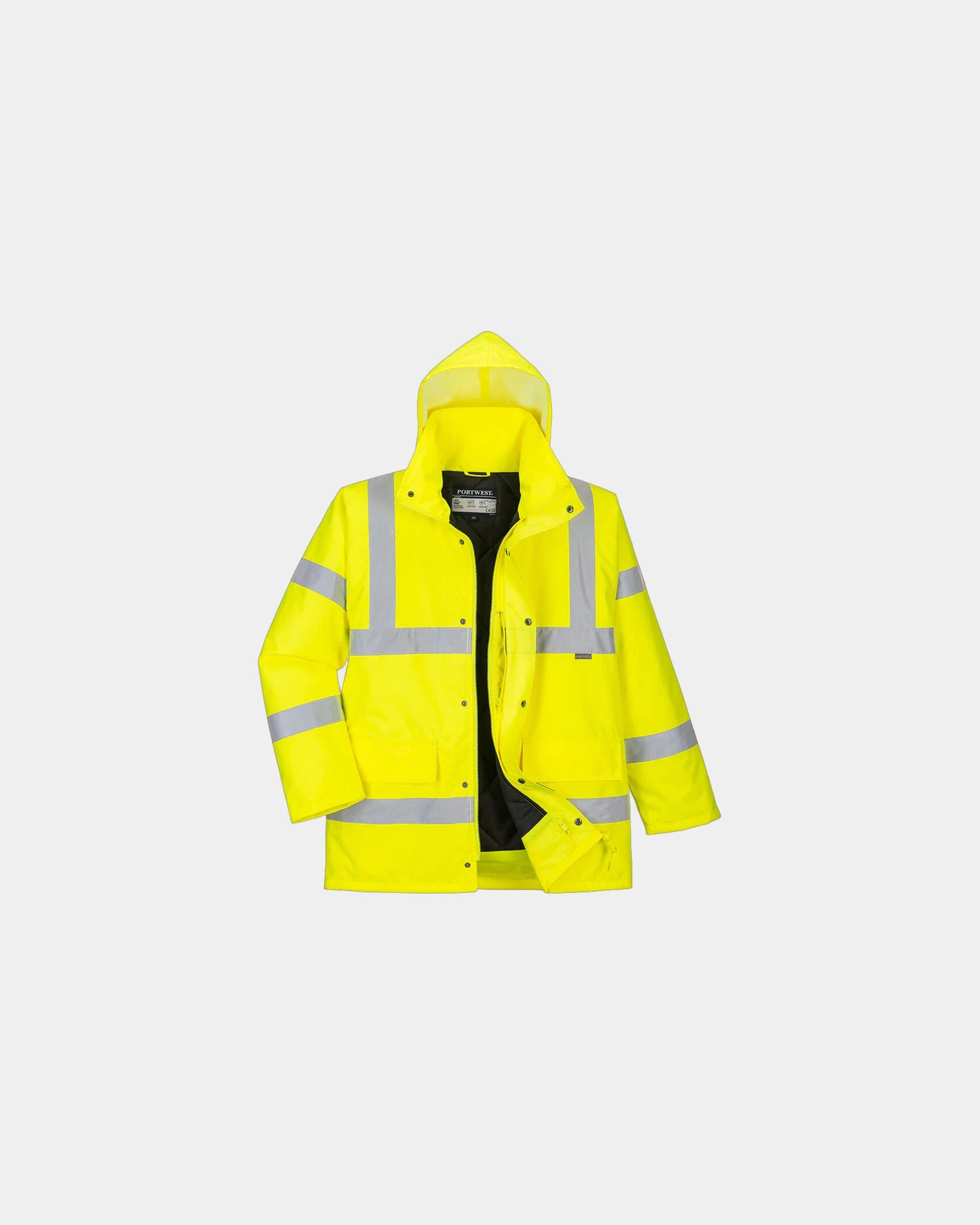 Parka alta visibilità impermeabile da personalizzare - Giallo
