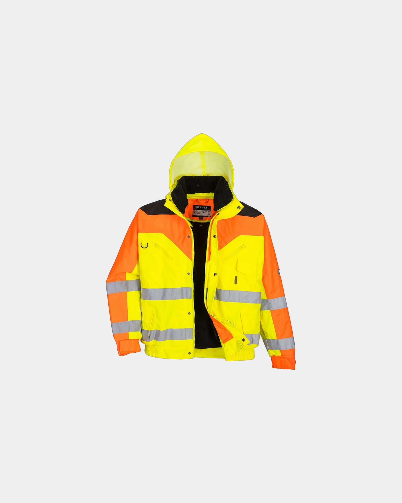 Giubbotto bicolore impermeabile 300D da personalizzare - Giallo